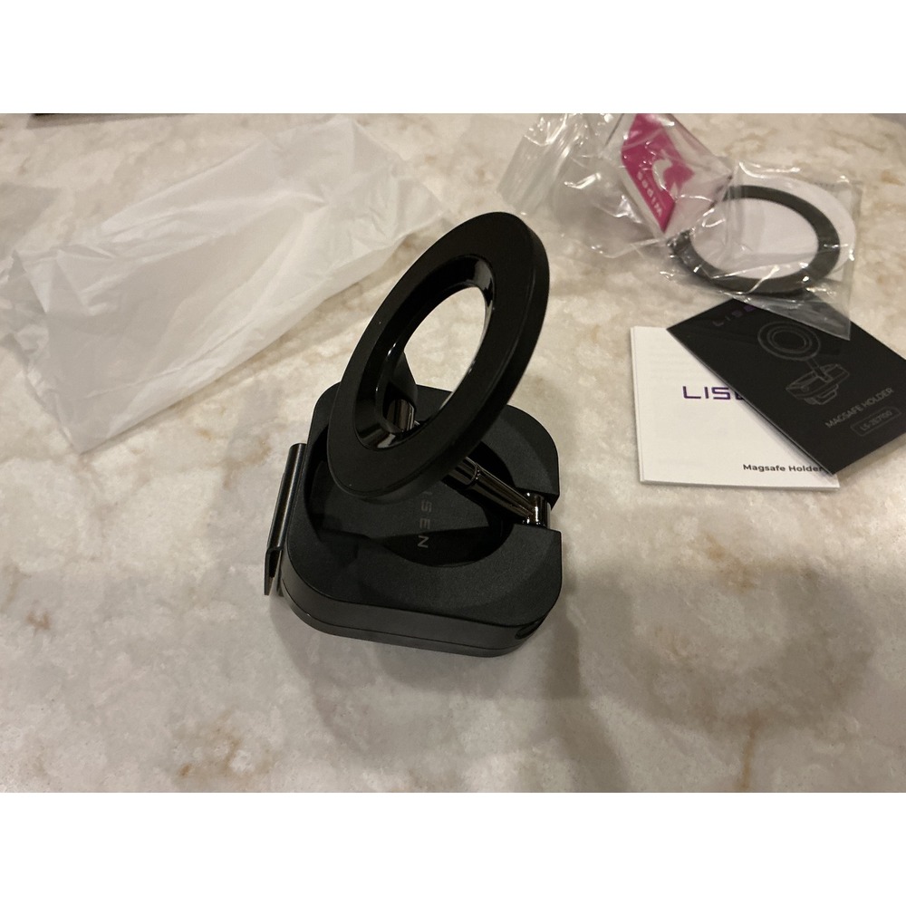 LISEN Travel Stand MagSafe‎ Holder Adjustable Portable Phone Mount Black New